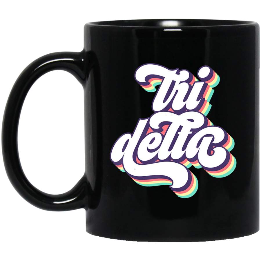 Tri Delta Sorority Retro Vintage Greek Coffee Mug