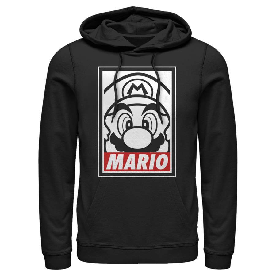 Nintendo Men’s Mario Close Up  Lightweight Hoodie