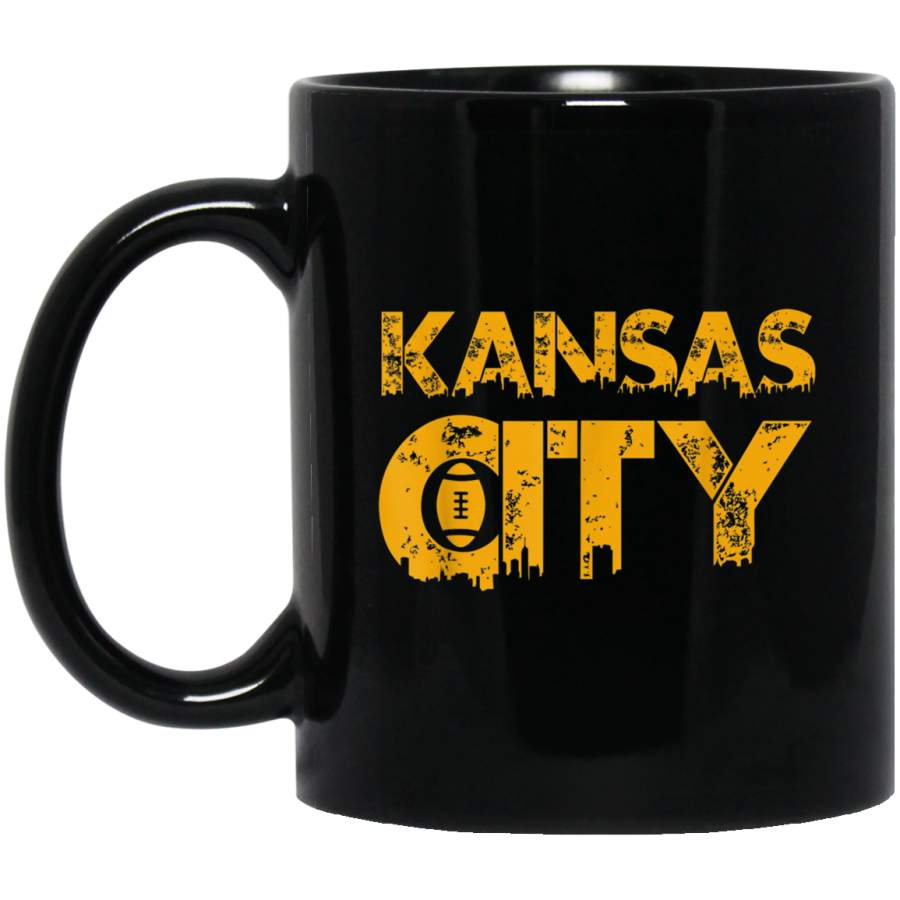 KC Vintage Red Kansas City Classic Football Fan Gear Mug