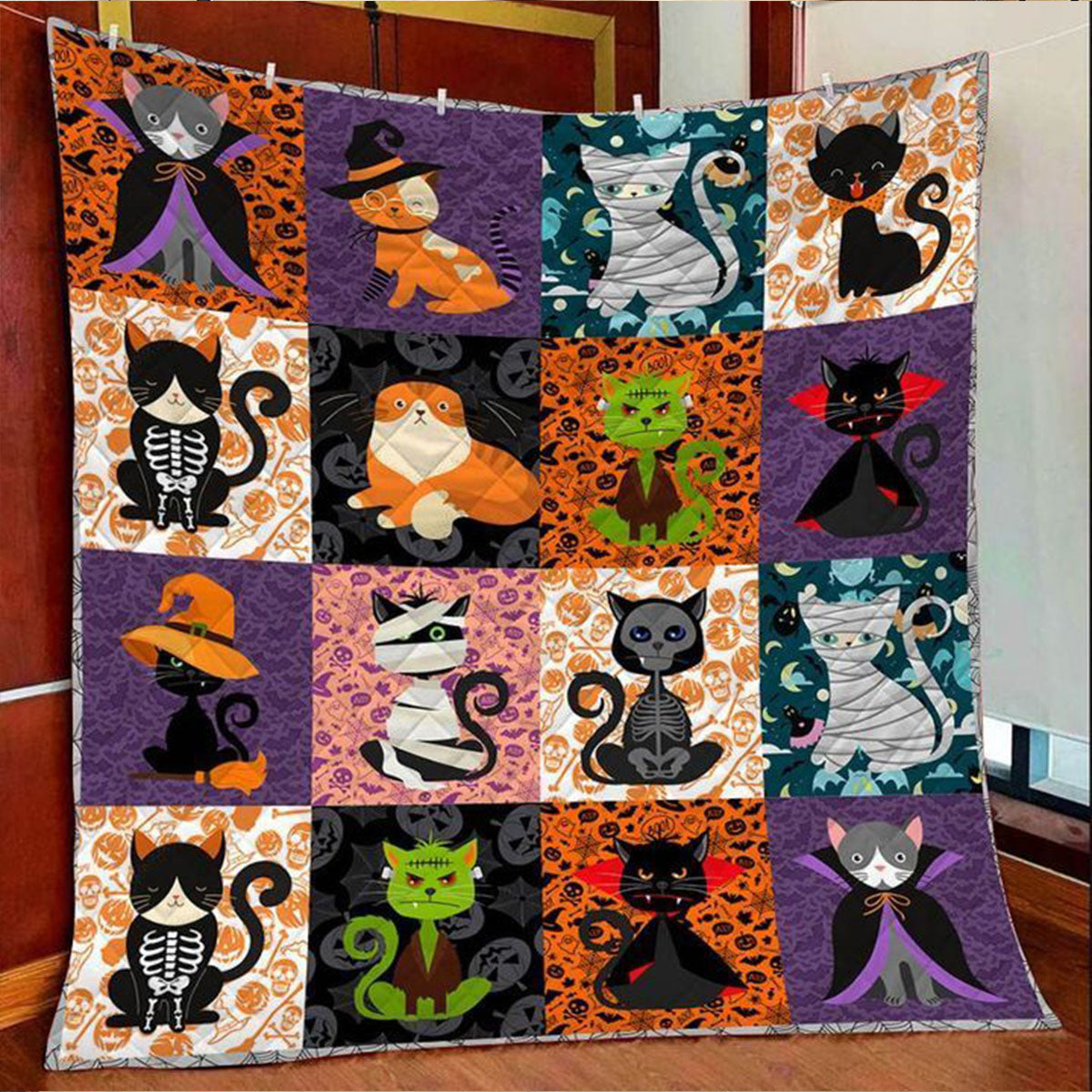 Halloween Cat Ni1008020Yr Quilt Blanket