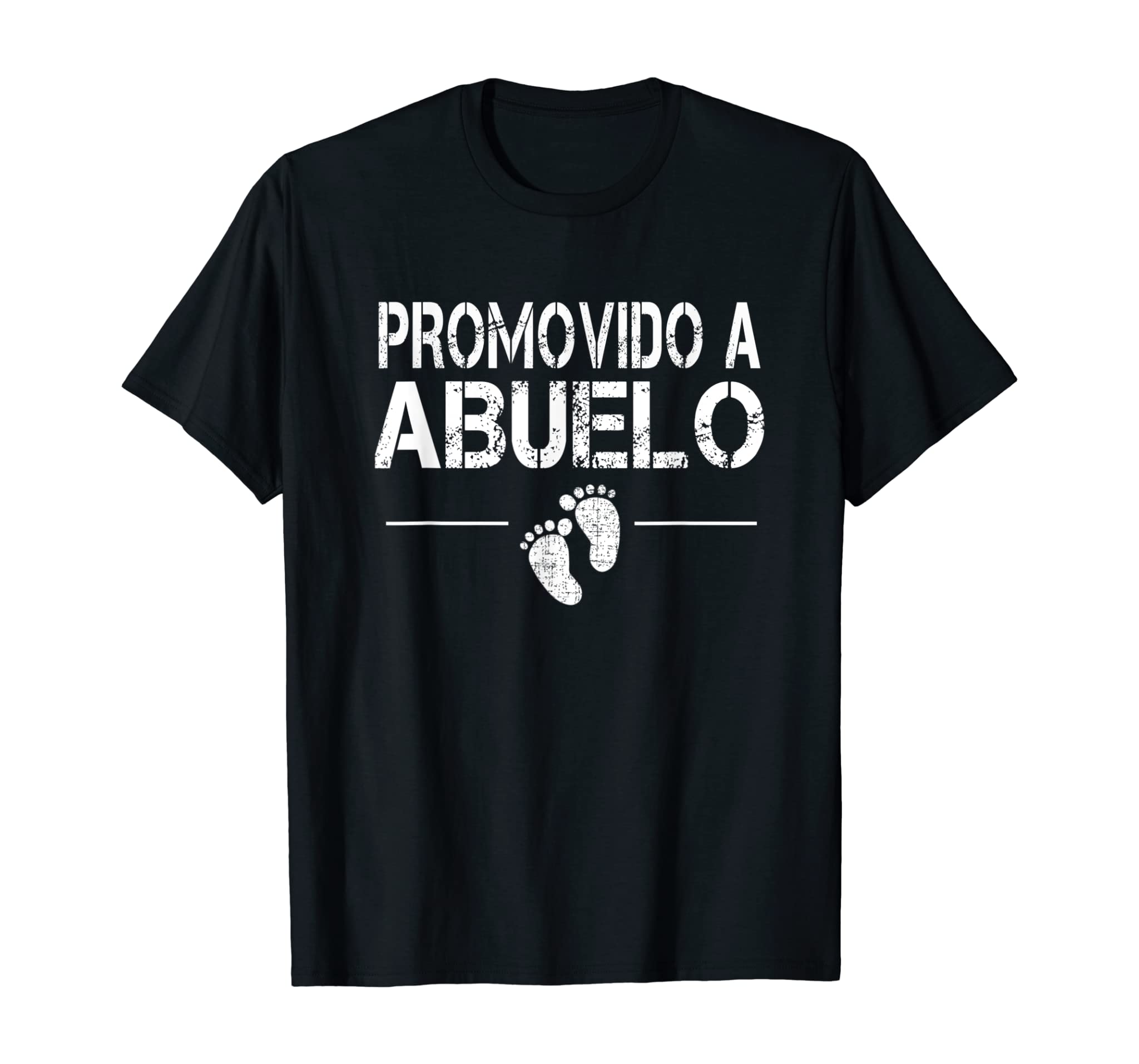 Mens Promovido A Abuelo Spanish Pregnancy Announcement Grandpa T-Shirt