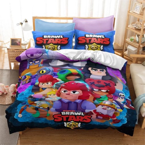 Brawl Stars 18 Duvet Cover Pillowcase Home Decor 3D Bedding Set 6721