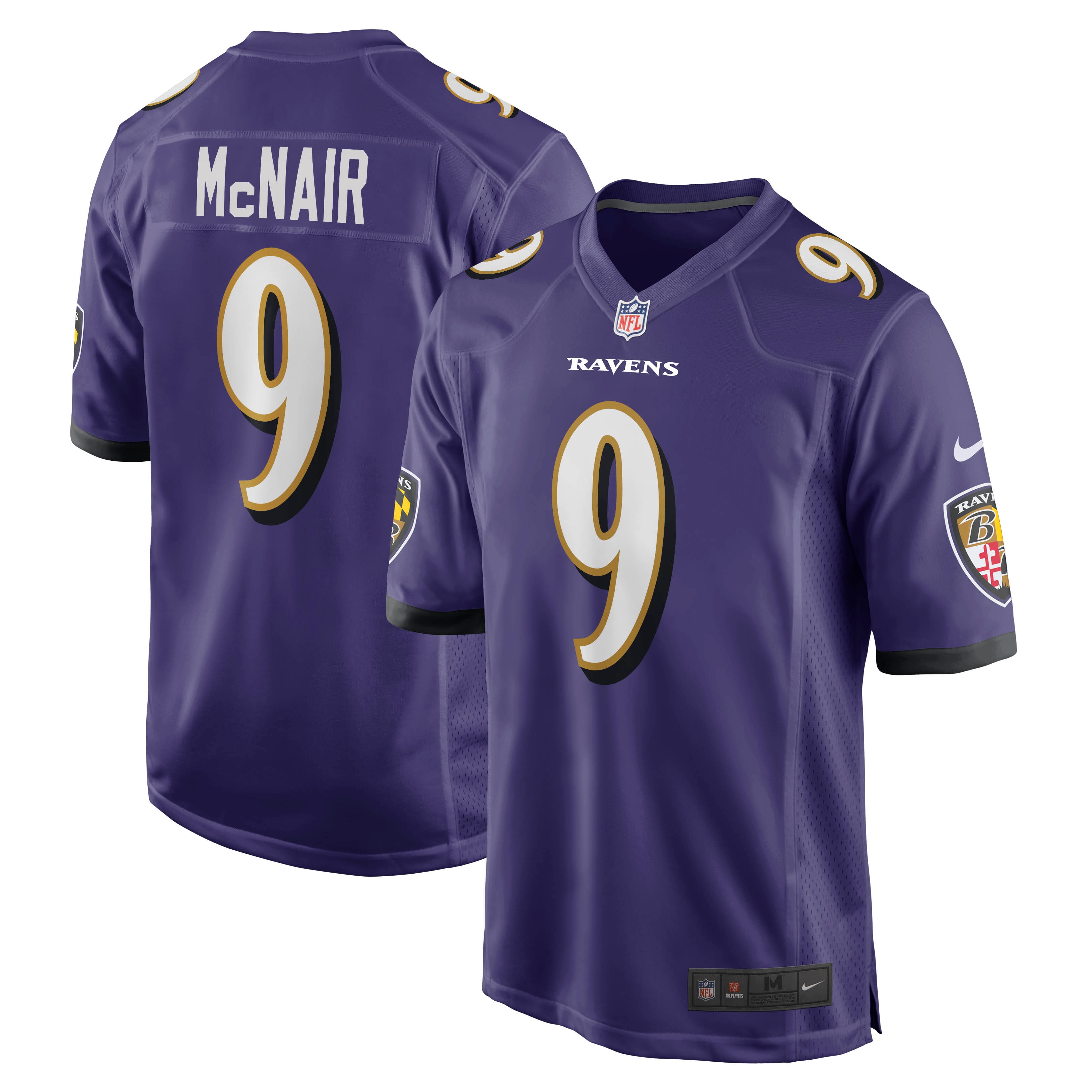 Steve McNair Baltimore Ravens Game Retired Player Jersey – Purple