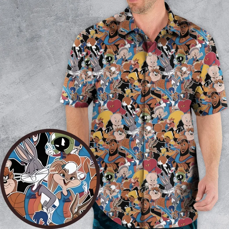 Space Jam Stack Hawaiian Shirt