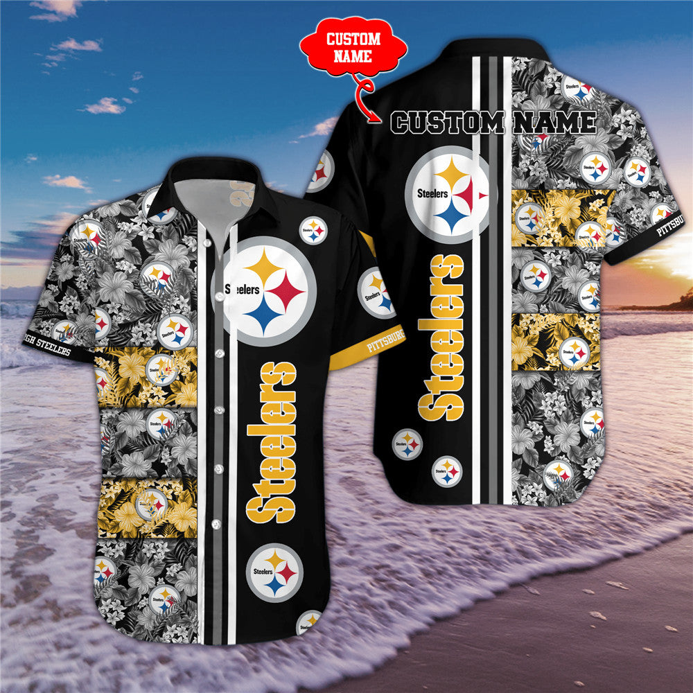 Pittsburgh Steelers Hawaiian Shirt Custom Name