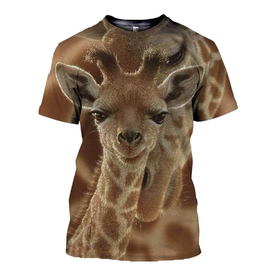 3D All Over Printed Giraffe T Shirt Hoodie 26124