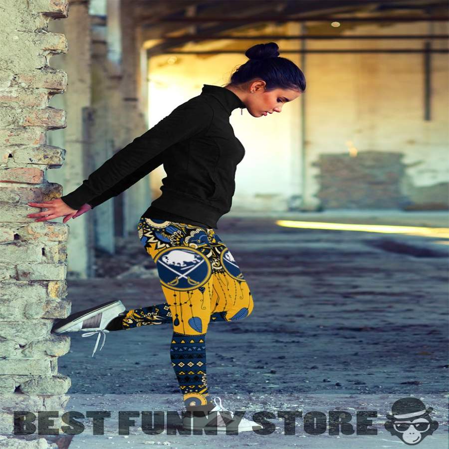 Simple Boho Buffalo Sabres Leggings