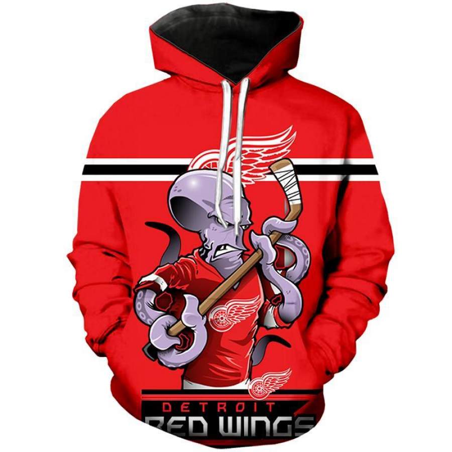 Detroit Red Wings 3D Hoodie