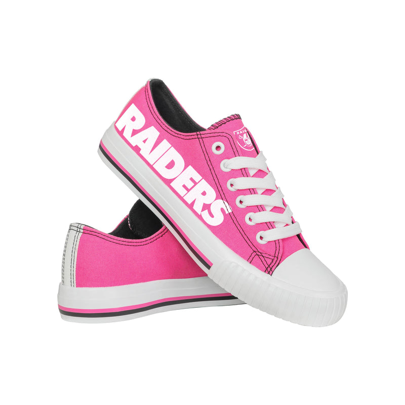 Las Vegas Raiders NFL Womens Highlights Low Top Canvas Shoe