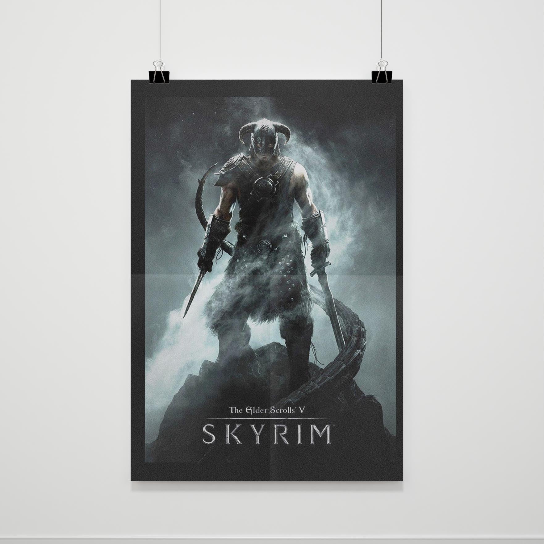 Skyrim The Elder Scrolls V Poster Poster Art Design