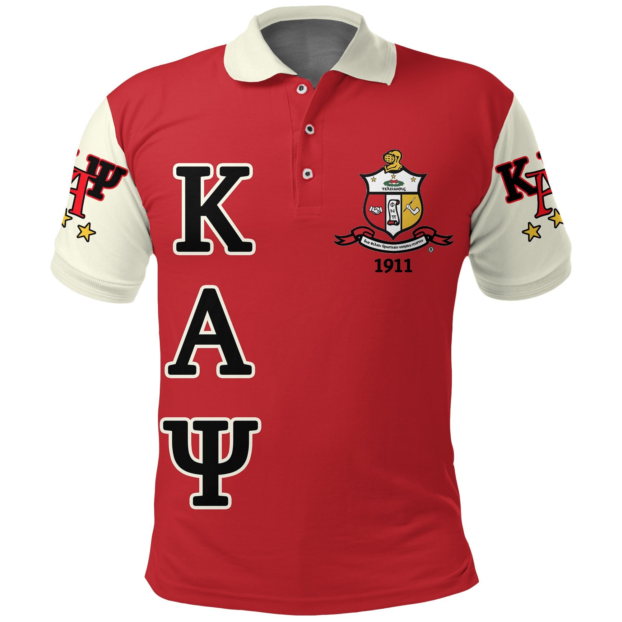 Kappa Alpha Psi Polo Shirt – Candy Cane Patch – Lt20