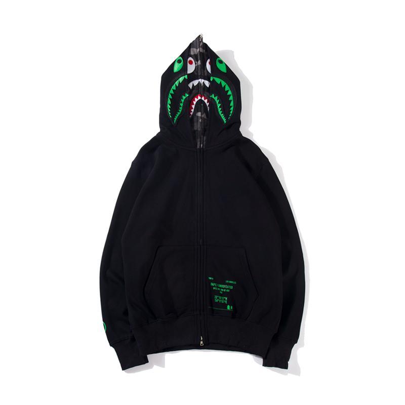 Bape X Undefeated Shark Pullover Hoodie Hdcp6368