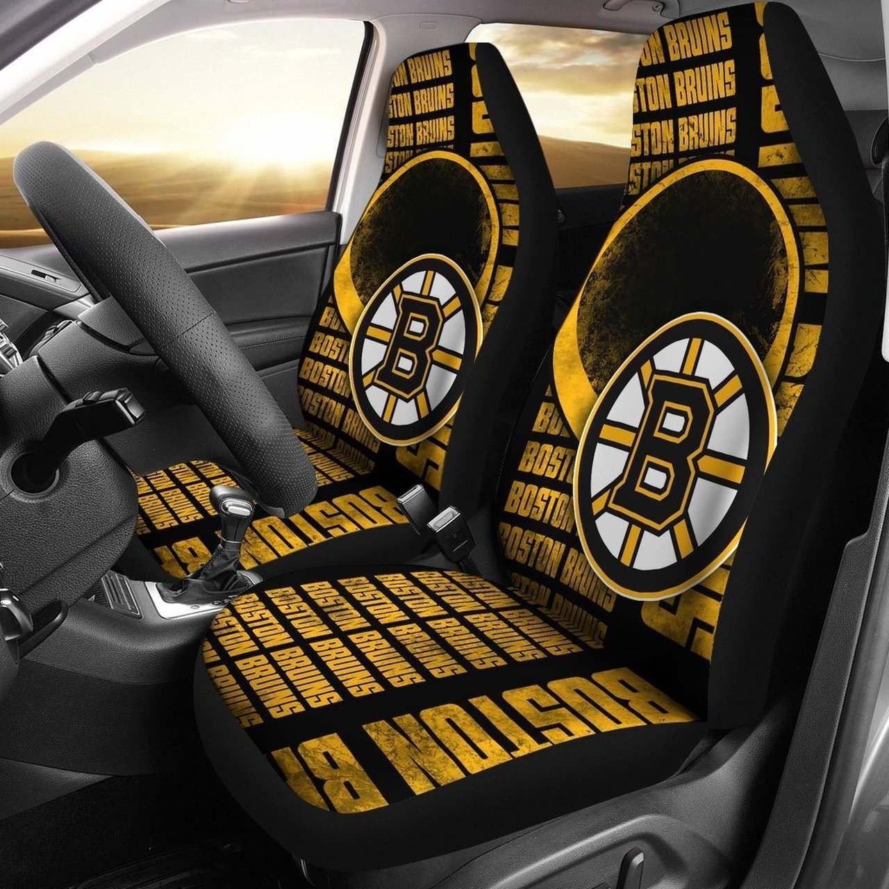 Gorgeous The Victory Boston Bruins Car Seat Covers