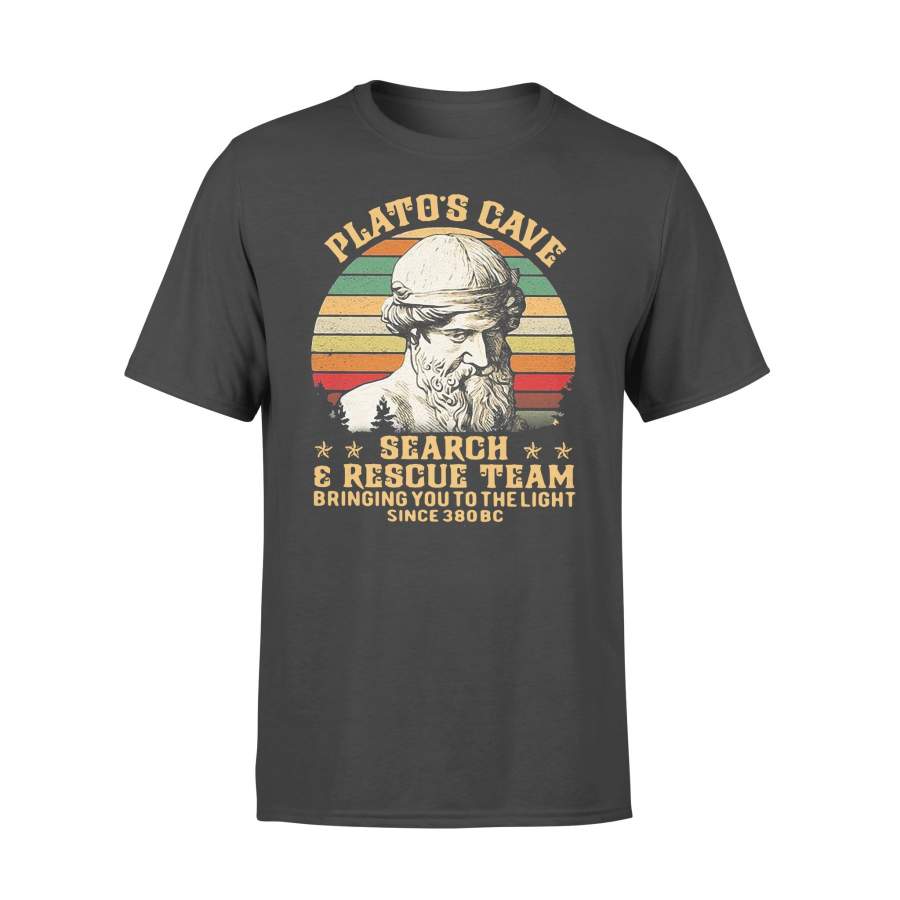 Plato’s Cave Search Rescue Team Bringing You To The Light Since 380 BC Vintage T-shirt