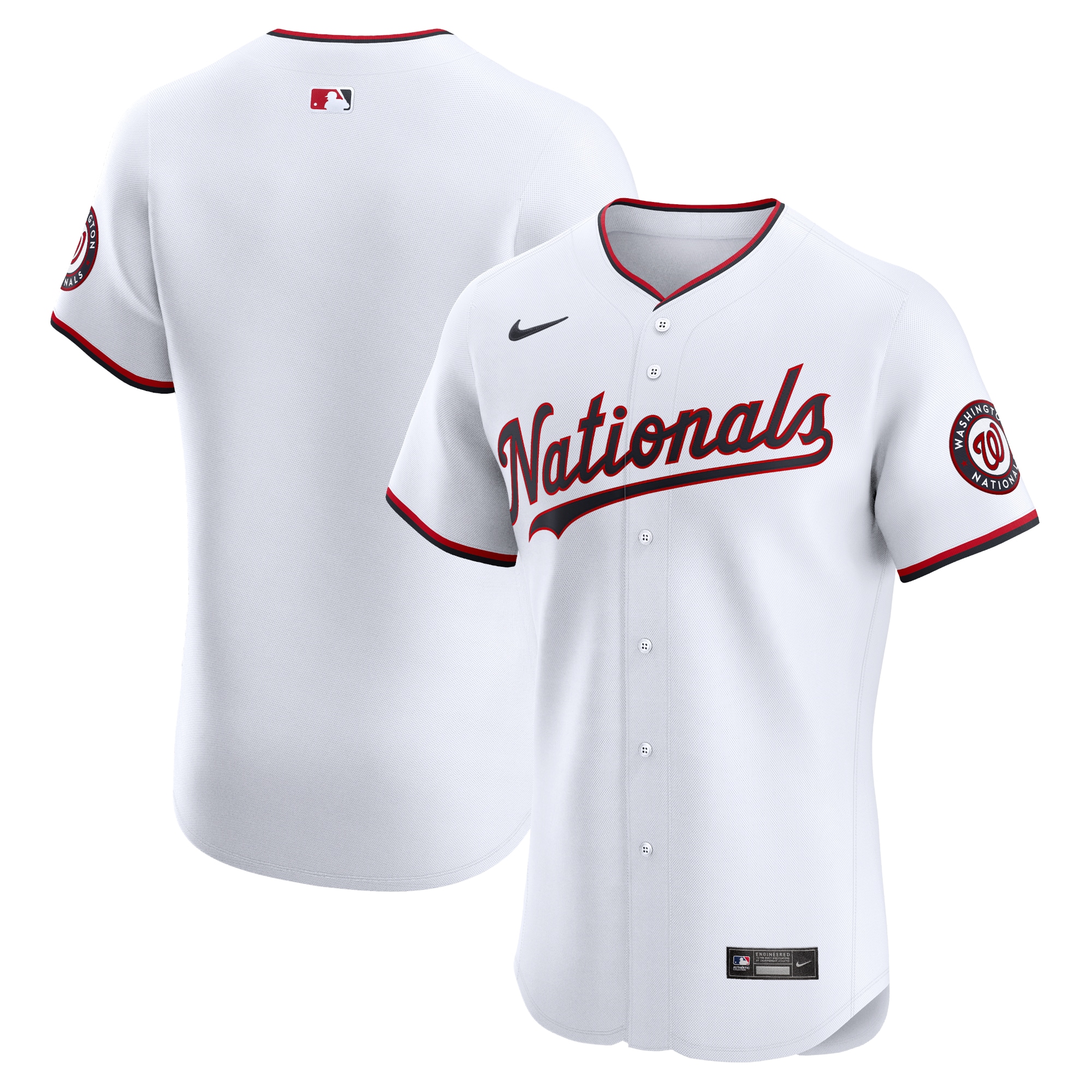 Washington Nationals Home Elite Jersey – White