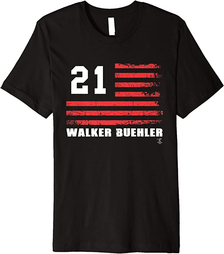 Walker Buehler Vintage Flag Gameday Premium T-Shirt