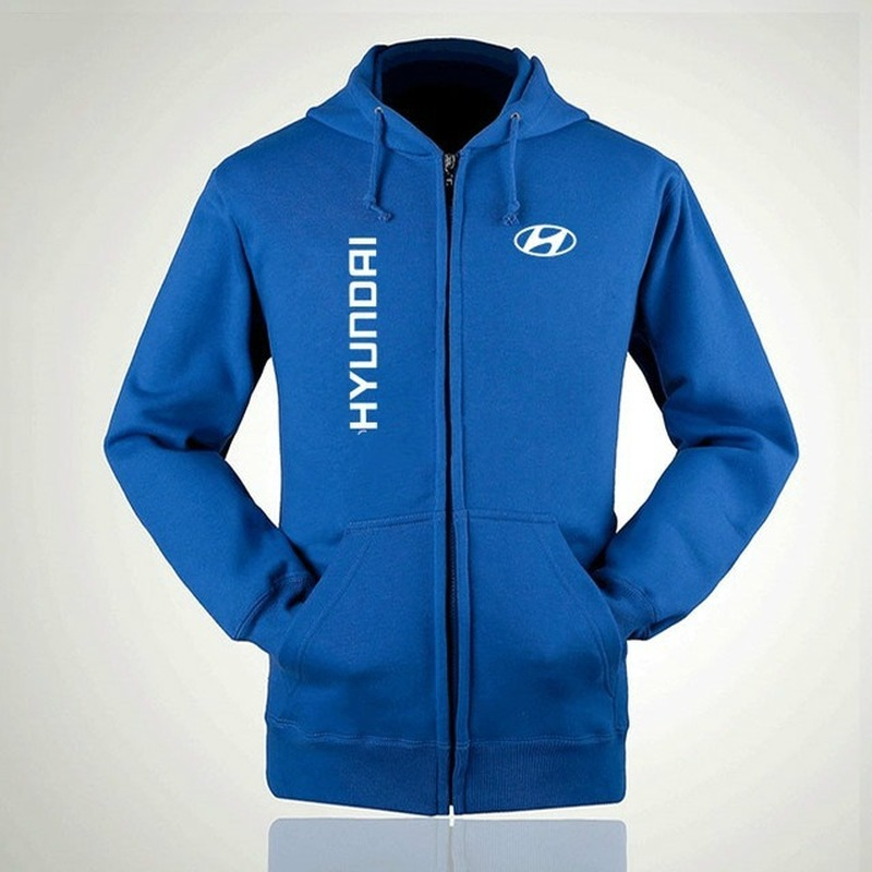 2022hoodie man casual fashion for hyundai logo sweater winter autumn tops solid color coats alx