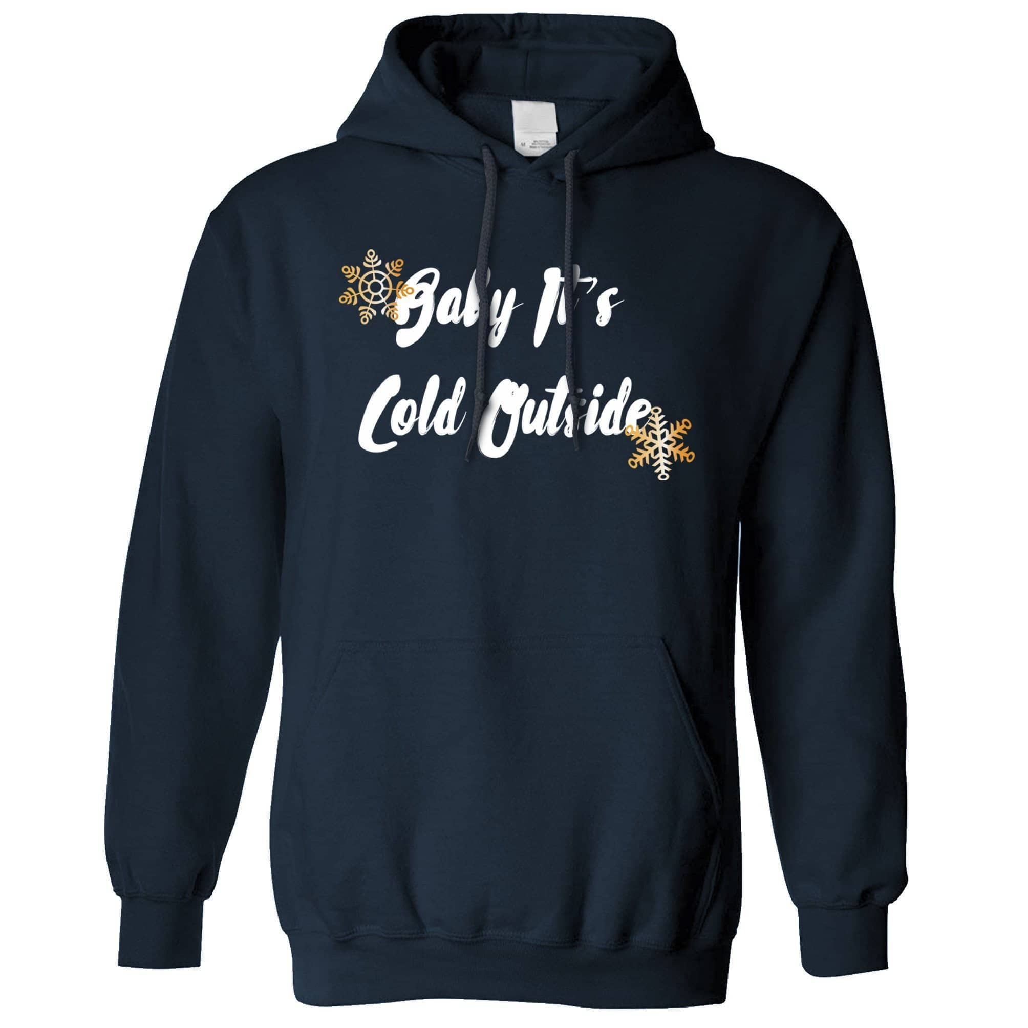 Christmas Hoodie Baby, It’S Cold Outside Slogan Hooded Jumper