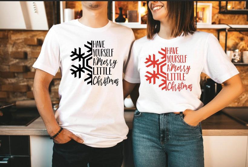 Have Yourself A Merry Little Christmas Shirt,Couple Matching Christmas Shirt, Merry Christmas, Holiday Shirt, Women’S Christmas Shirt