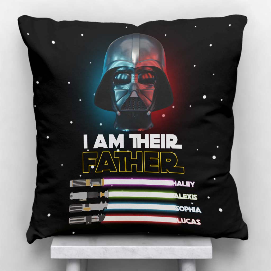I Am Their Father Personalized Father’S Day Throw Pillow Chicclosetaz Limited