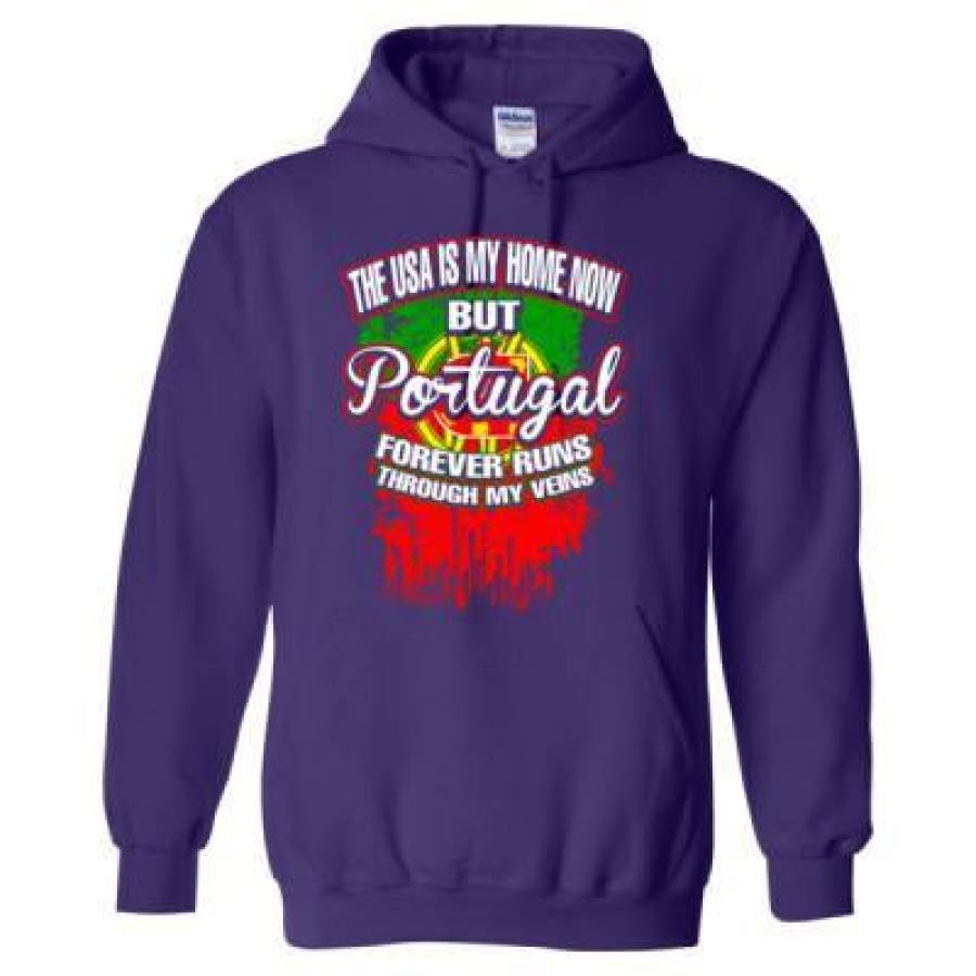 AGR The USA Is My Home Now But Portugal Forever Runs Through My Veins – Heavy Blend™ Hooded Sweatshirt