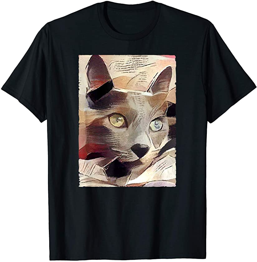 Cool kitten, cat mom, cat motif design for men T-Shirt