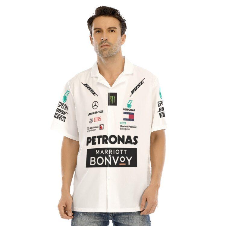 Mercedes Amg Petronas Apparel, Mercedes Amg Petronas Hawaiian Shirt 32