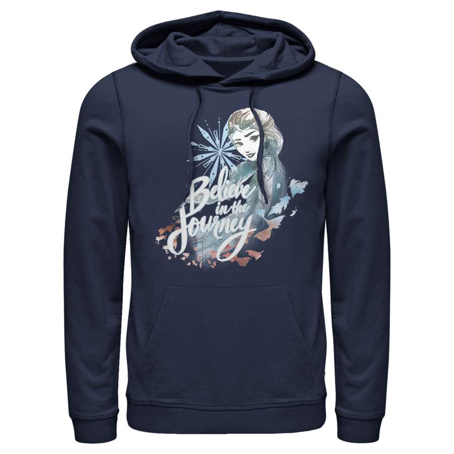 Frozen 2 Men’s Elsa Believe Watercolor  Lightweight Hoodie