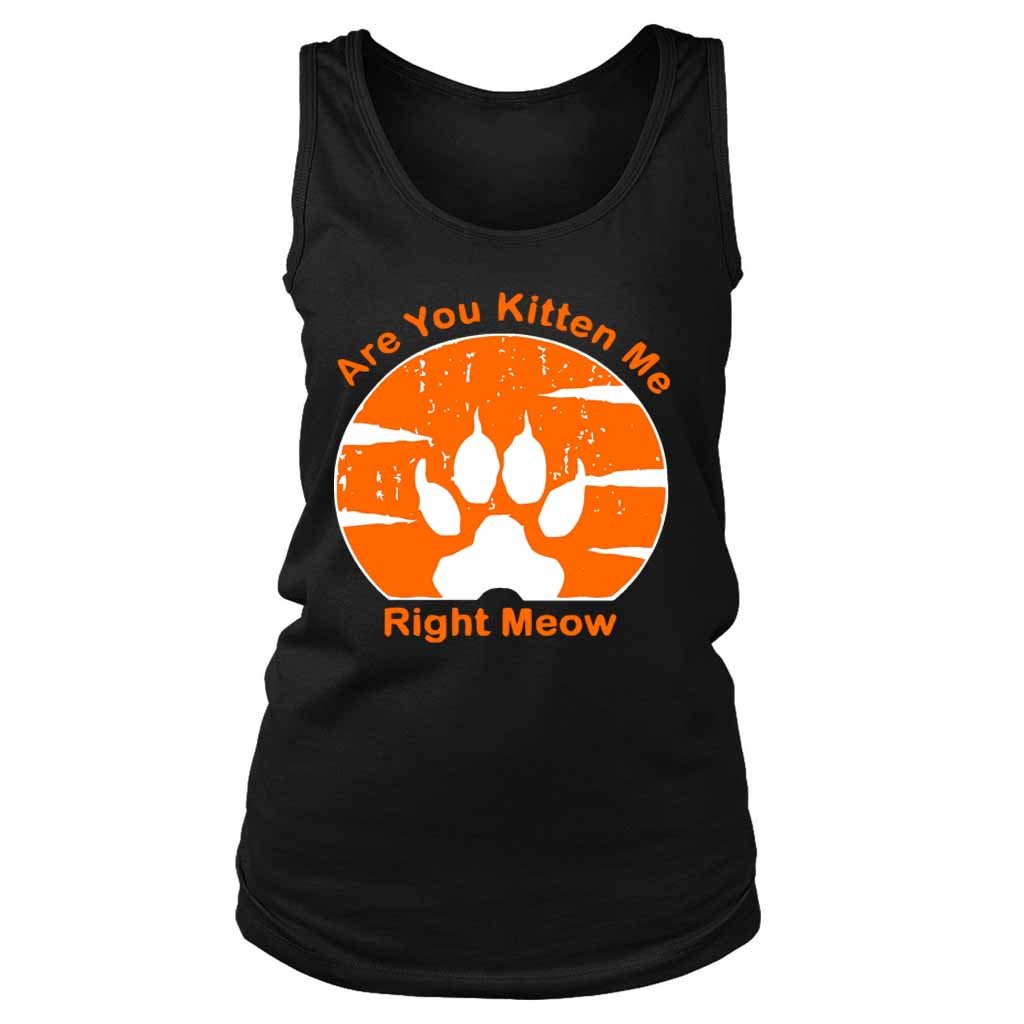 Are You Kitten Me Right Meow Vintage Women’s Tank Top