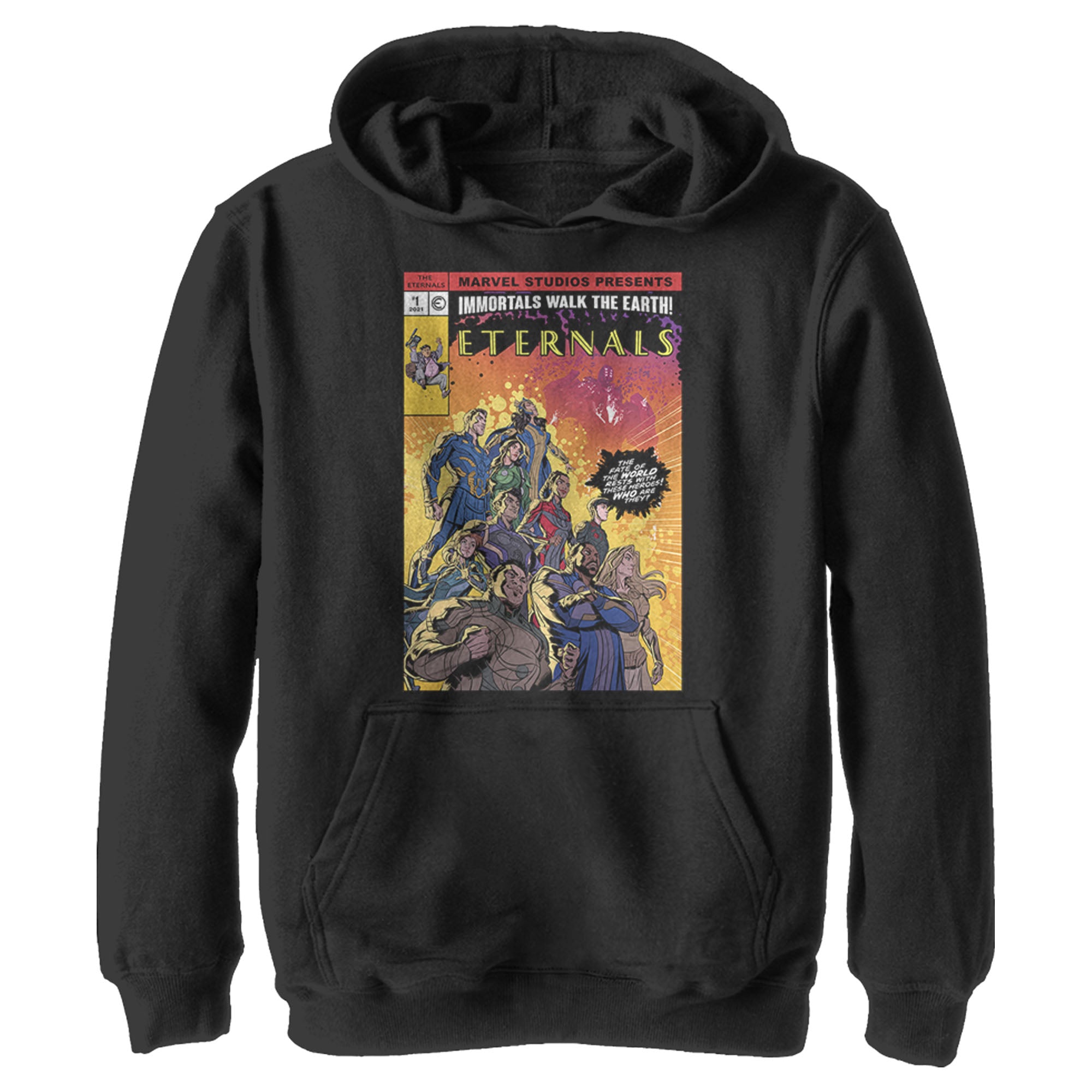 Boy’S Marvel Eternals Heroes Comic Book Cover Pull Over Hoodie