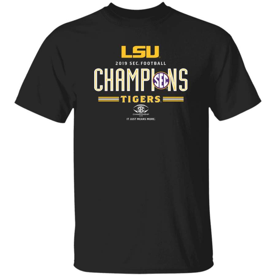 Lsu sec championship shirt LSU Tigers 2019 SEC Football Champions T Shirt purple