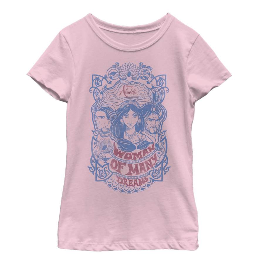 Aladdin Girl’s Vintage Dream Characters  T Shirt