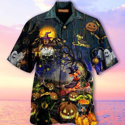 Amazing Dachshund Halloween Hawaii Shirt For Men Women Adult Ha1170