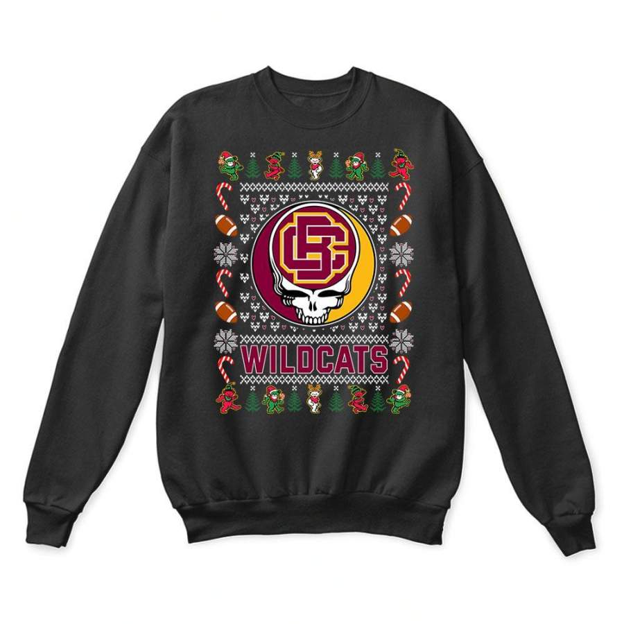 Bethune-Cookman Wildcats x Grateful Dead Christmas Ugly Sweater