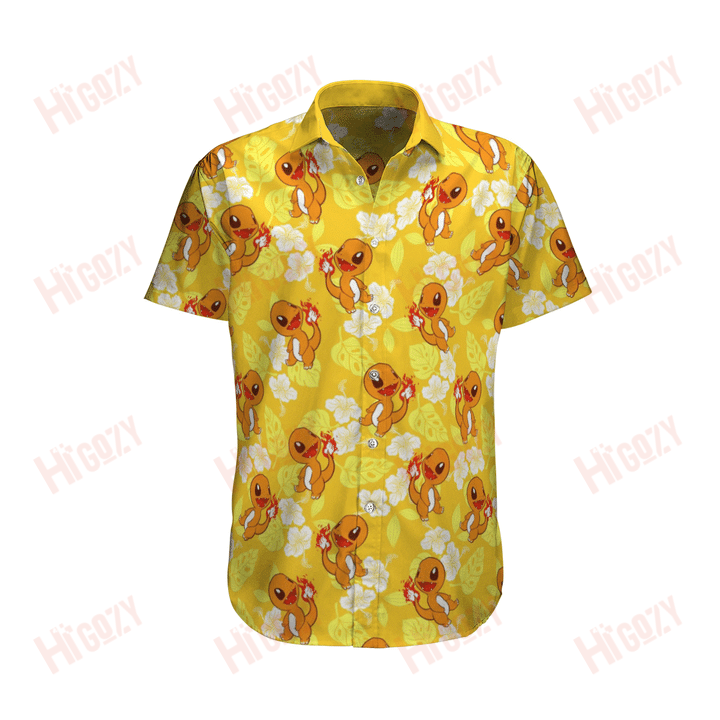 Anime Summer Hawaiian Shirt And Short, Anime Summer Shirt, Anime Set Hawaiian, Pokémon Hawaii Shirt