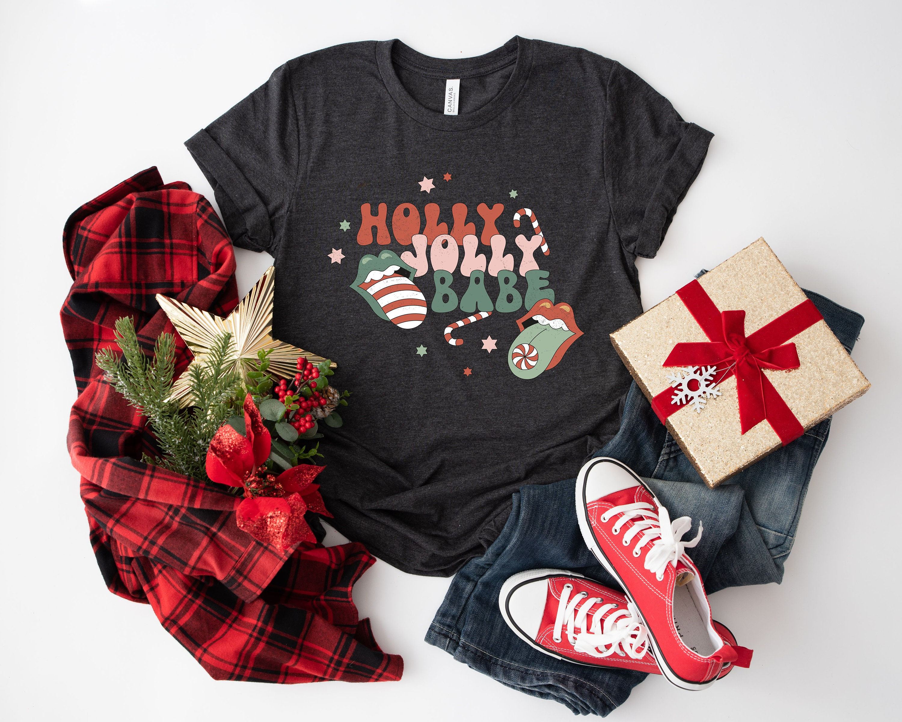 Holly Jolly Babe Christmas Shirt, Christmas Shirt, It is the Most Wonderful Time Of The Year, Matching Family Shirt, Family Matching Tee