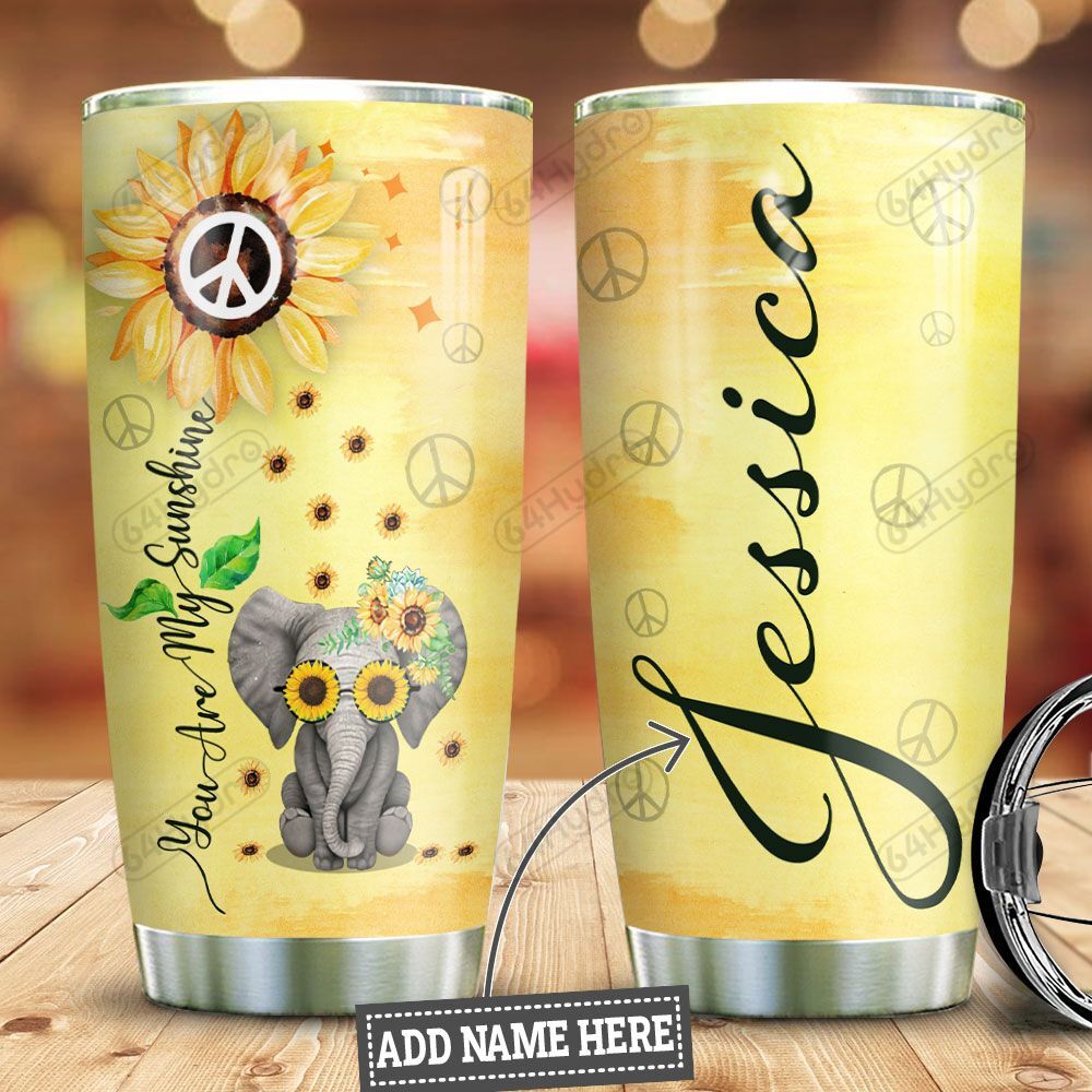 Personalized Hippie Elephant Hlz2110011 Stainless Steel Tumbler