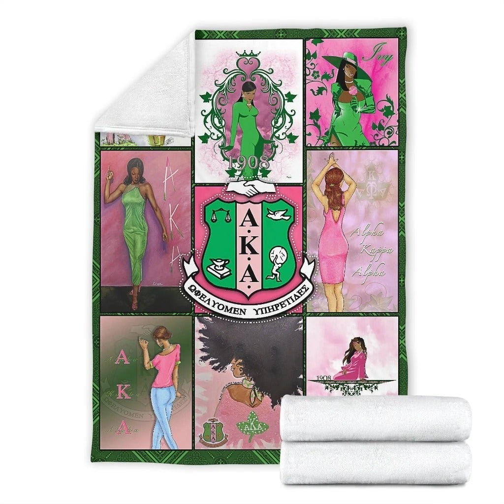 Wonderprint Blanket Lady Of Alpha Kappa Alpha Aka Premium Blanket Lt10