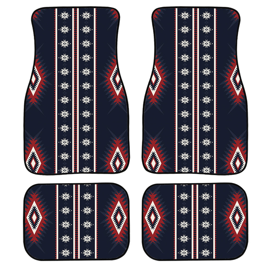 Native Tribal Navajo Pattern Print Front And Back Car Floor Mats, Front Car Mat