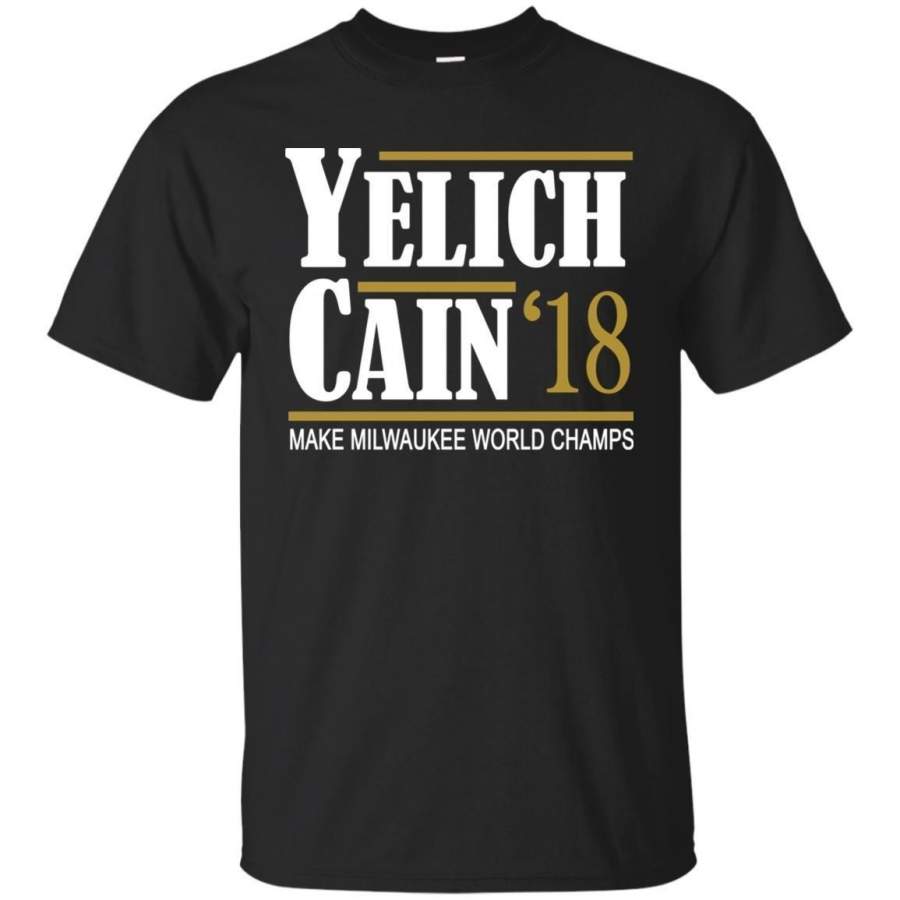 Popular Cool Fashion Christian Yelich Shirt Lorenzo Cain Milwaukee Brewers Baseball Tops