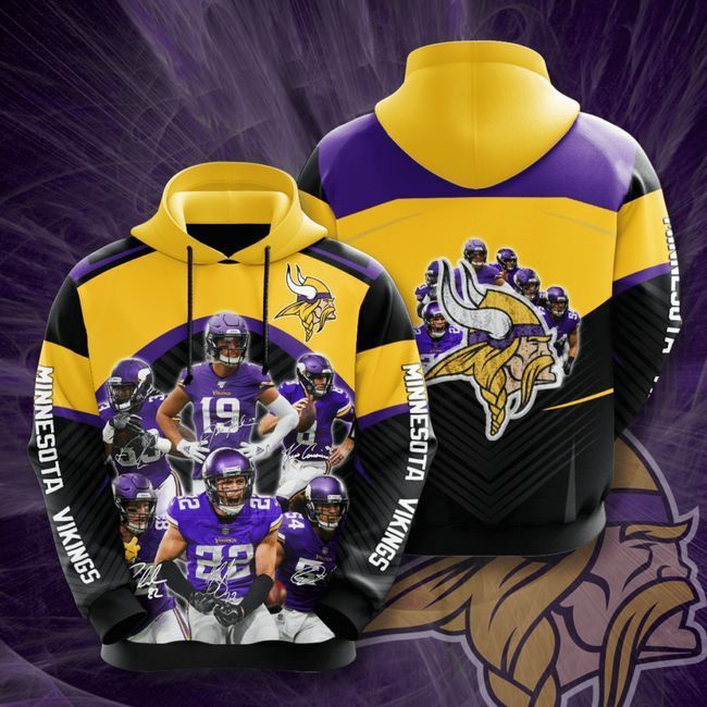 Minnesota Vikings   35 Unisex 3D Hoodie Gift For Fans