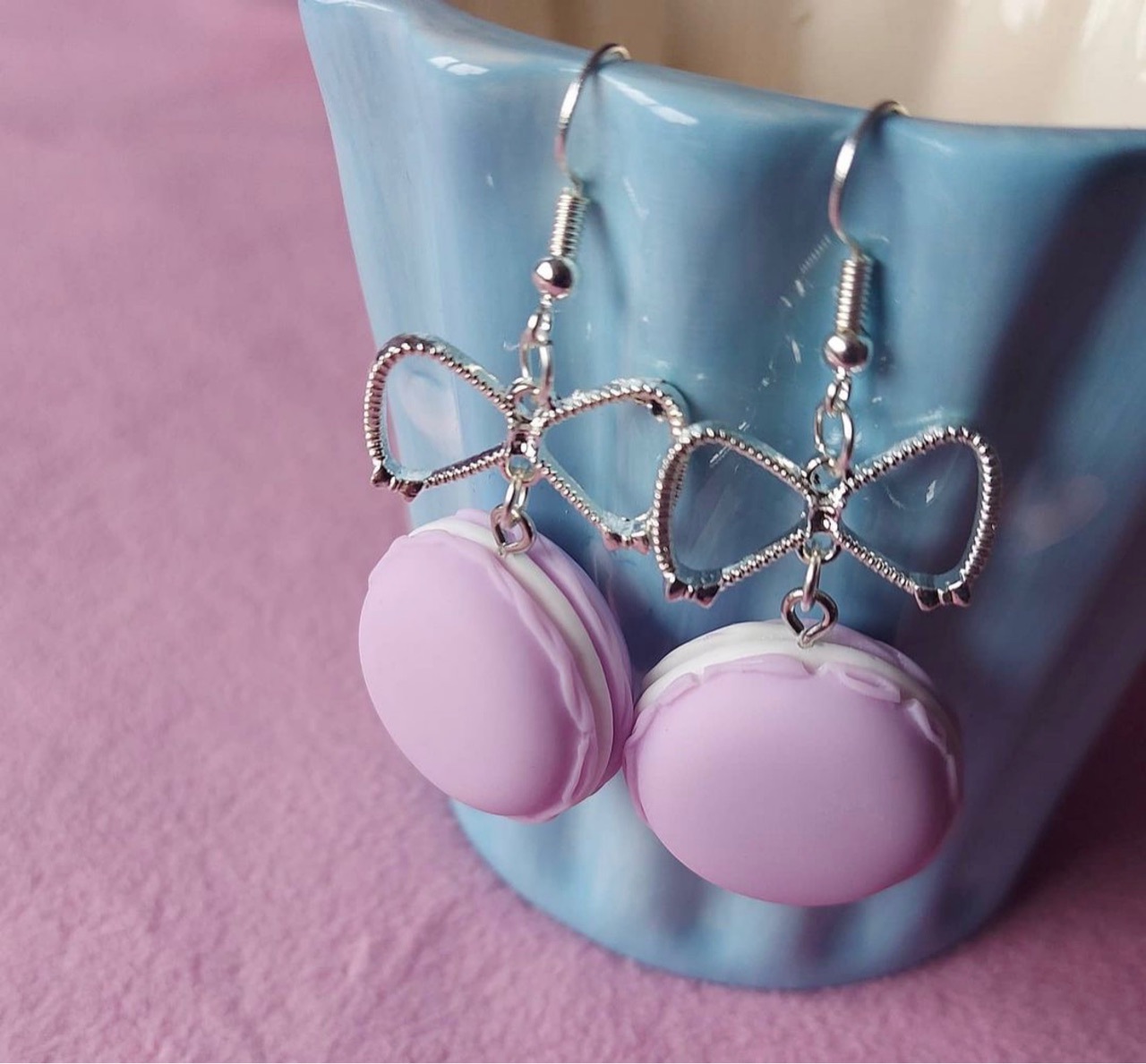 New Arrival Candy Color Sweet Macarons Charms Pendant Necklaces Harajuku Dessert Bowknot Choker for Girl Kids Women Gift Jewelry alx