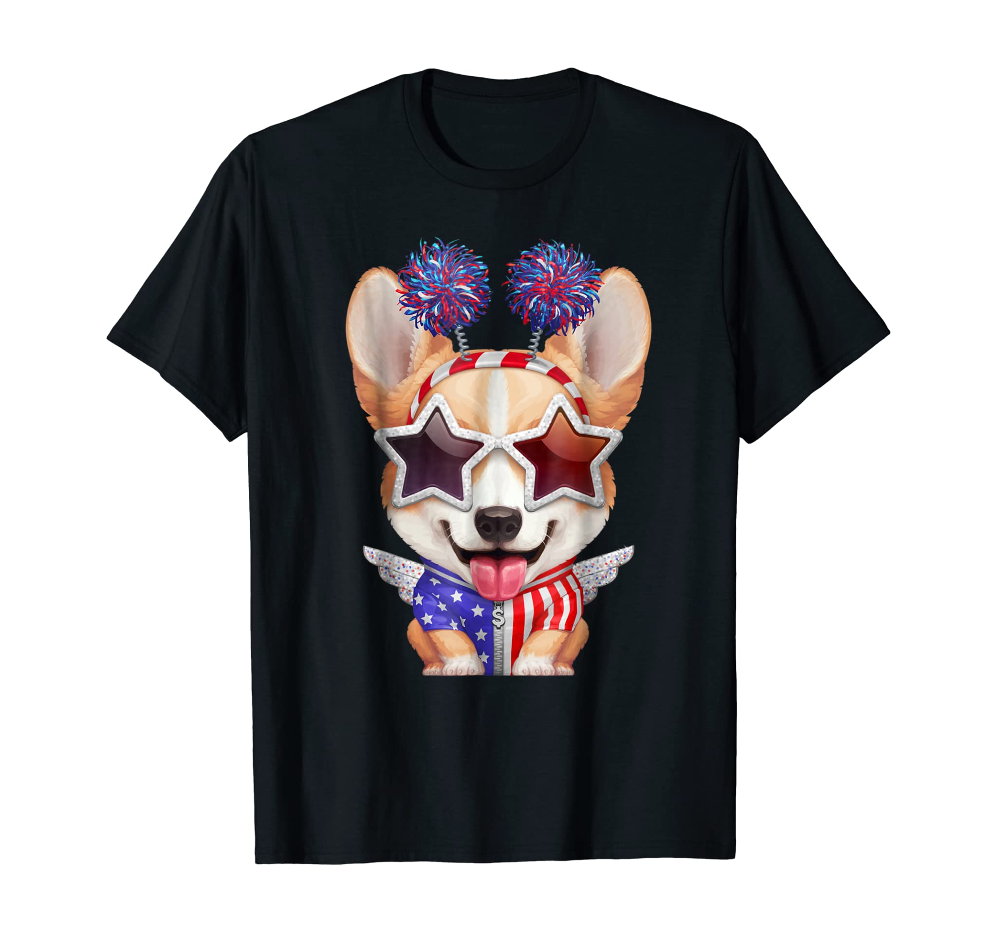 Welsh Corgi Independence Day T-Shirt