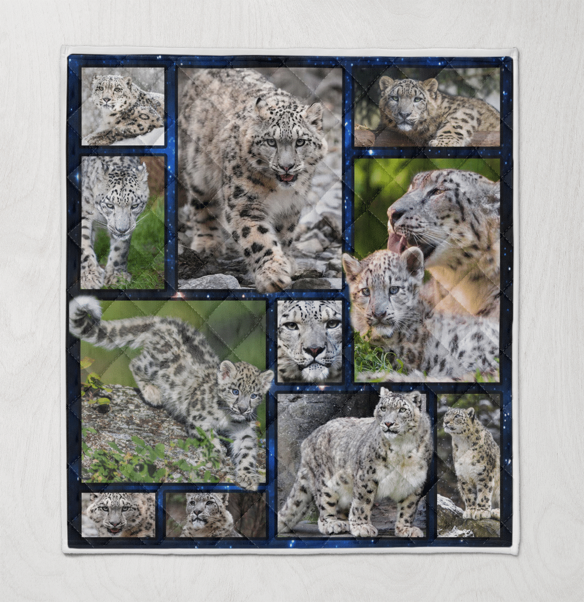 Snow Leopard Quilt Blanket Wq2609751