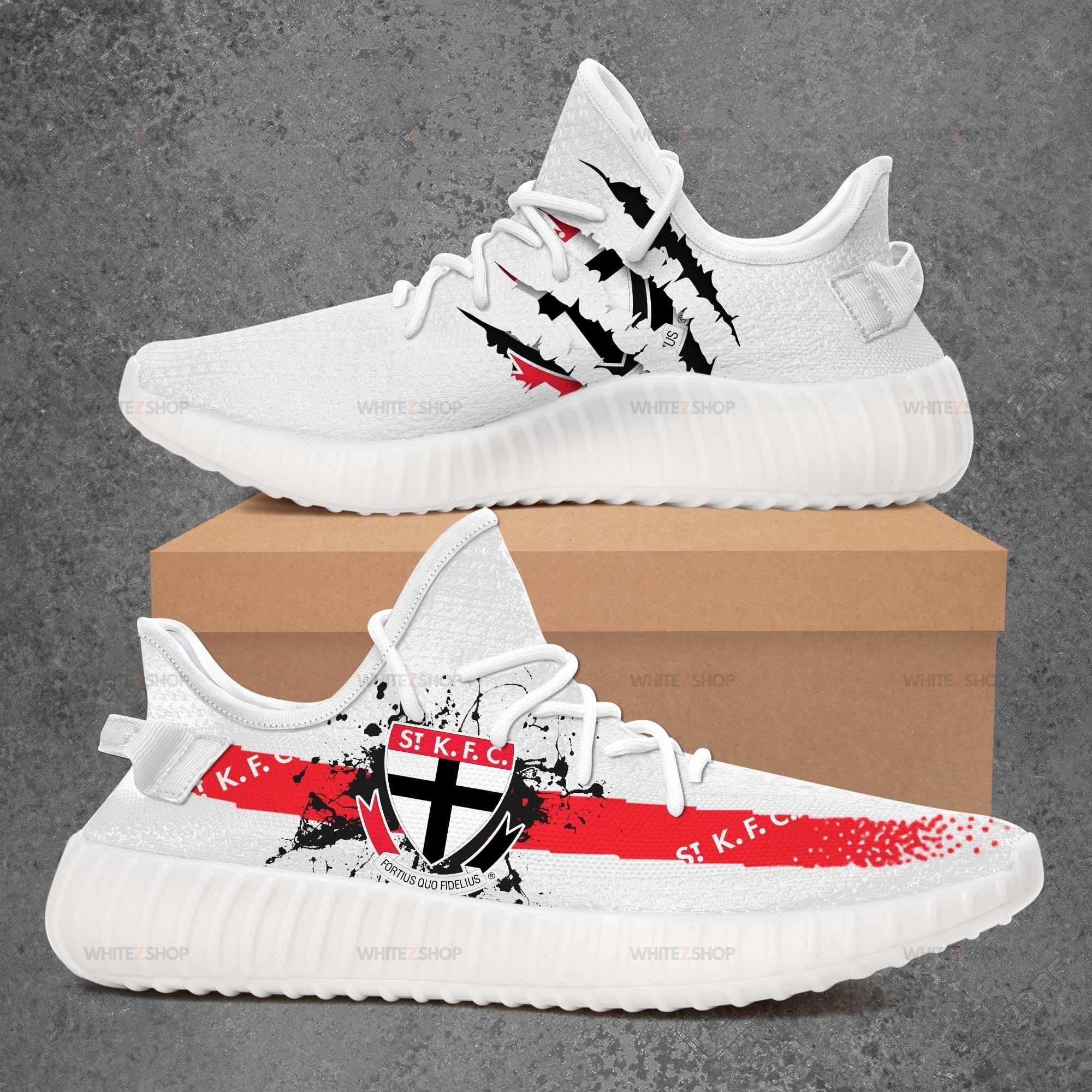 St Kilda Football Club Afl Sport Teams Yeezy Boost 350 Custom Running Shoes For Men Women