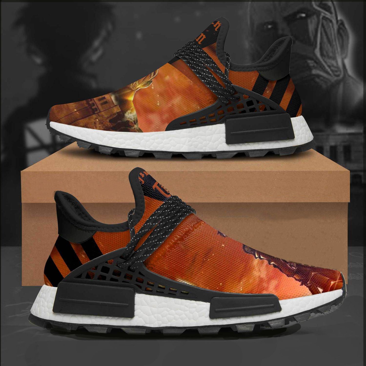 Attack On Titan Shoes AOT Custom Anime Shoes NMD Sneakers VH3