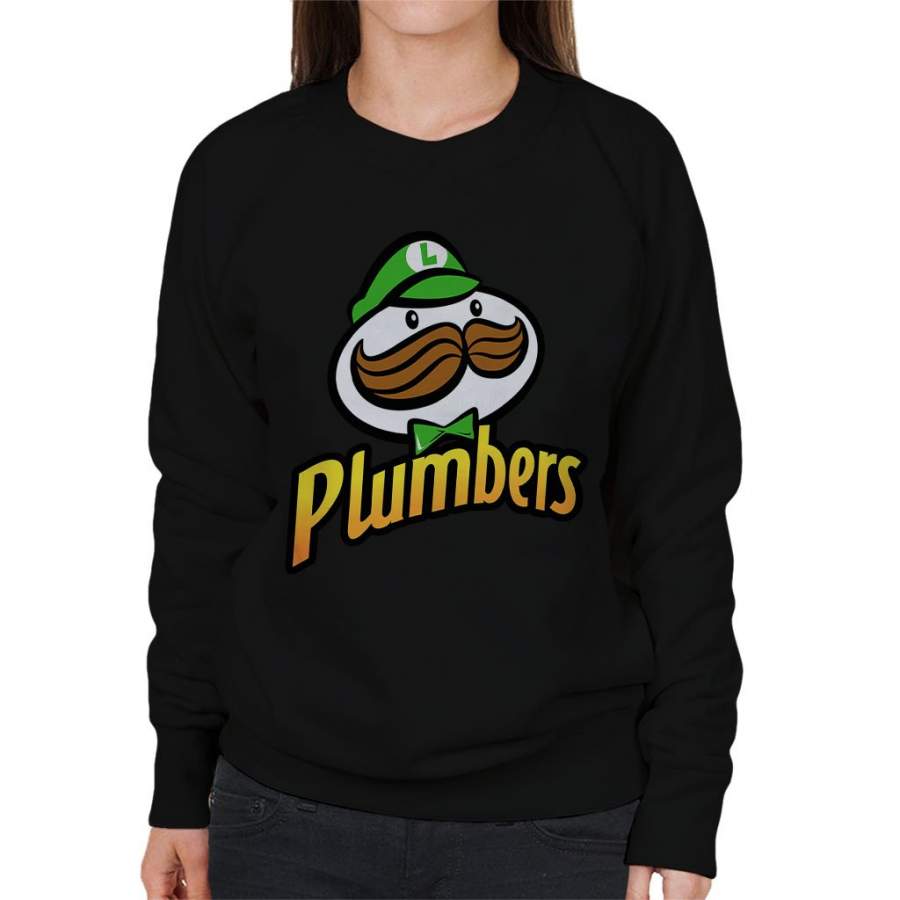 Super Mario Pringles Luigi Women’s Sweatshirt