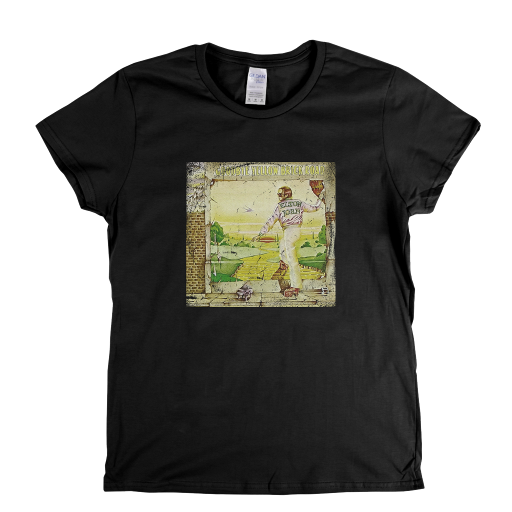 Elton John Goodbye Yellow Brick Road Womens T-Shirt