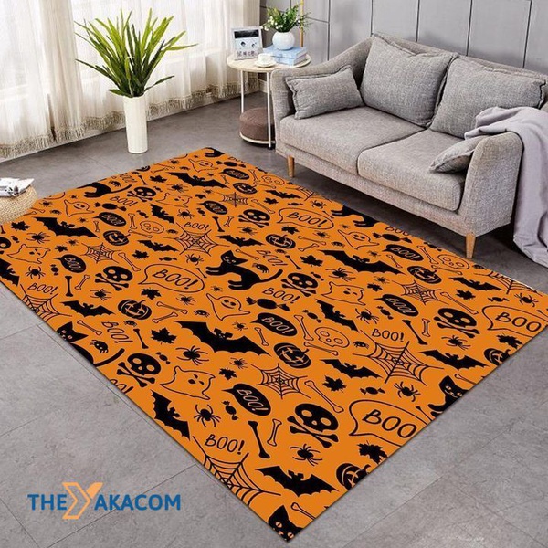 A Lot Of Halloween Patterns Rectangle Area Rug Floor Decor