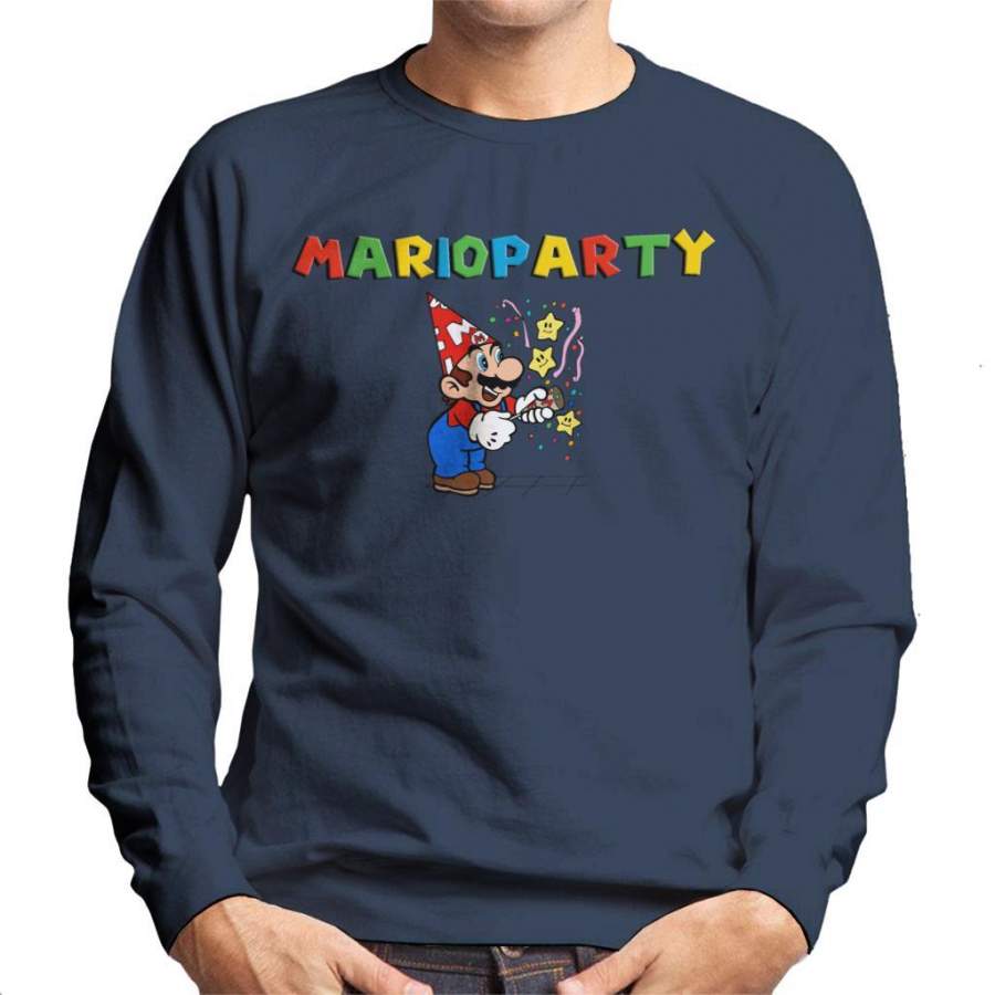 Super Mario Party Popper Men’s Sweatshirt